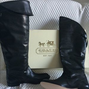 Coach Cheyenne Soft Calf leather boots; brand new!
